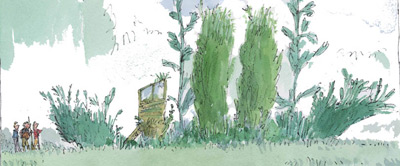 Quentin Blake's 'Green Ship' at RHS Garden Rosemoor